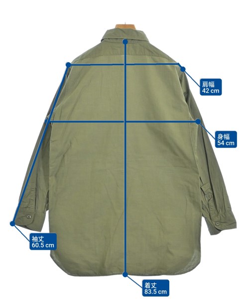 MILITARY（ミリタリー）カジュアルシャツ カーキ サイズ:15(S位) メンズ/2200652922035