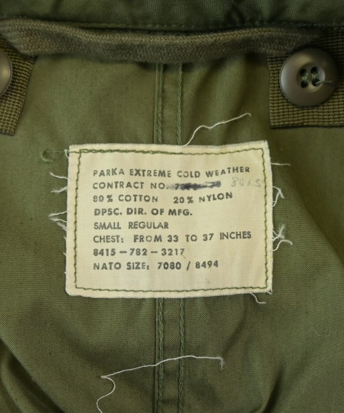 MILITARY（ミリタリー）モッズコート カーキ サイズ:S メンズ/2200705447027