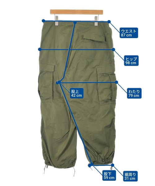 MILITARY（ミリタリー）カーゴパンツ カーキ サイズ:M メンズ/2200665036040