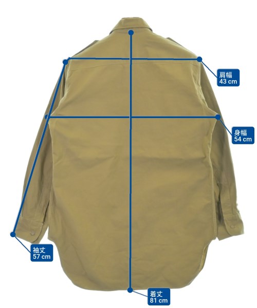 MILITARY（ミリタリー）カジュアルシャツ ベージュ サイズ:38(M位) レディース/2200624539162