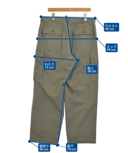 MILITARY（ミリタリー）カーゴパンツ カーキ サイズ:-(XL位) メンズ/2200722248010