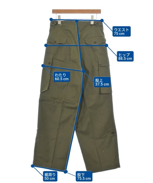 MILITARY（ミリタリー）カーゴパンツ カーキ サイズ:-(S位) メンズ/2200679250081