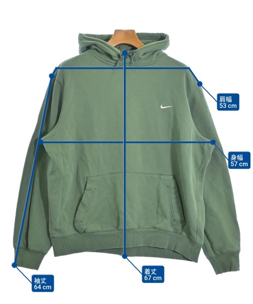 NIKE（ナイキ）パーカー 緑 サイズ:50(XL位) メンズ/2200623219010