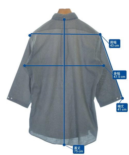 PENNYES（ペニーズ）カジュアルシャツ グレー サイズ:M メンズ/2200620102056