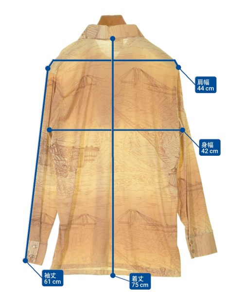 SEARS（シアーズ）カジュアルシャツ ベージュ サイズ:26(M位) メンズ/2200630358108