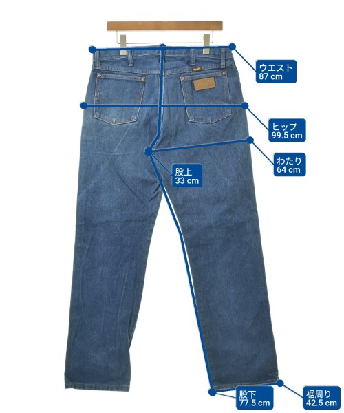 Wrangler（ラングラー）デニムパンツ 紺 サイズ:34(XL位) メンズ/2200627990076