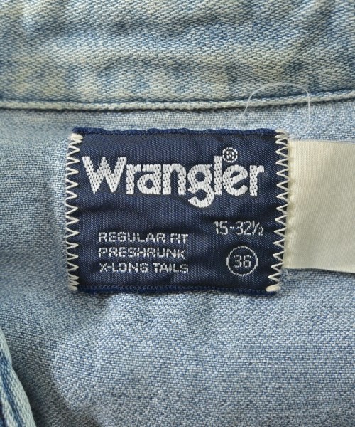 Wrangler（ラングラー）カジュアルシャツ 青 サイズ:36(S位) レディース/2200613475044