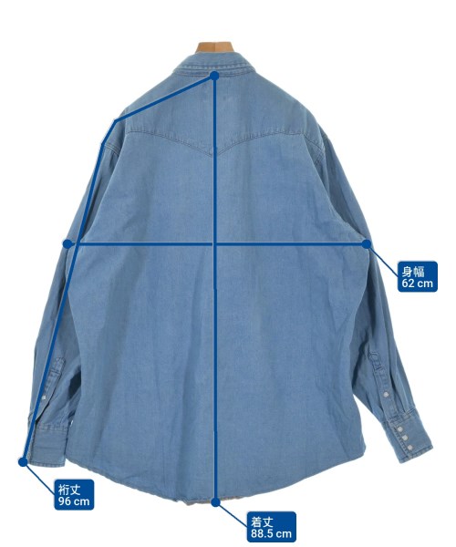 Wrangler（ラングラー）カジュアルシャツ 青 サイズ:2XL(XXL位) メンズ/2200651859011