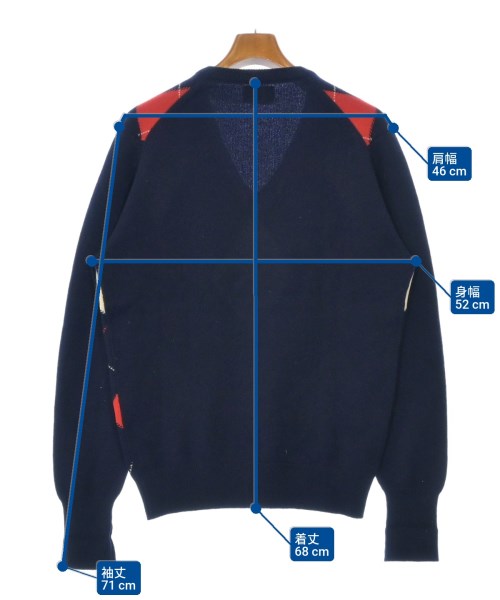 -（ソノタ）ニット・セーター 紺 サイズ:42(L位) メンズ/2200632997114