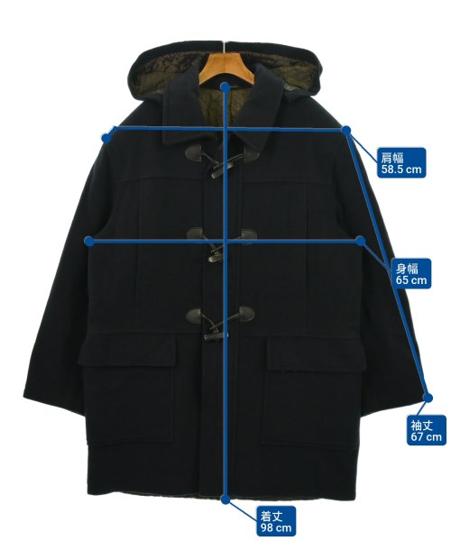 -（ソノタ）ダッフルコート 紺 サイズ:50(XL位) メンズ/2200541251017