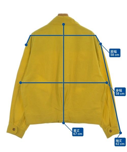 -（ソノタ）ブルゾン 黄 サイズ:52(XXL位) メンズ/2200670239092