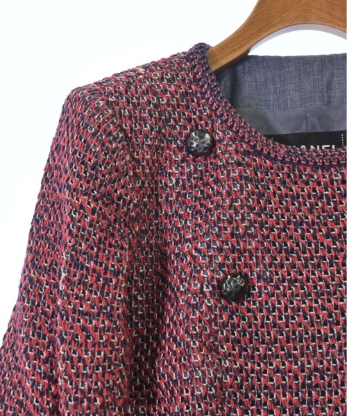 CHANEL（シャネル）ノーカラージャケット 赤 サイズ:36(XS位) レディース/2200374753030