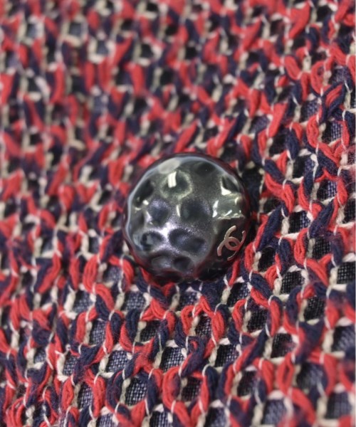 CHANEL（シャネル）ノーカラージャケット 赤 サイズ:36(XS位) レディース/2200374753030