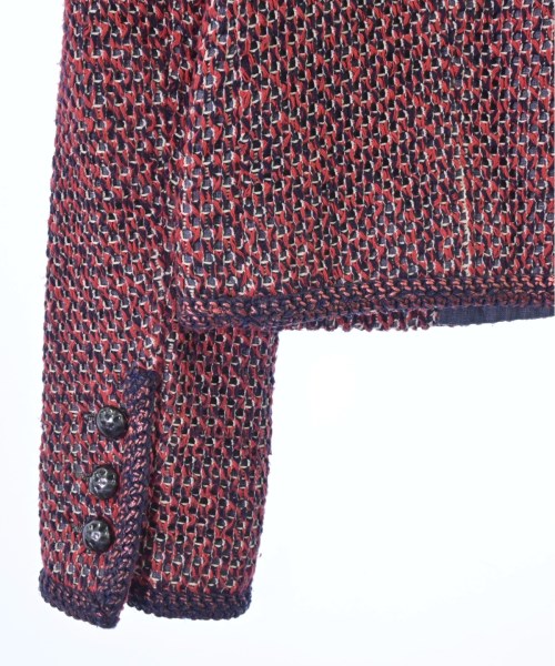 CHANEL（シャネル）ノーカラージャケット 赤 サイズ:36(XS位) レディース/2200374753030