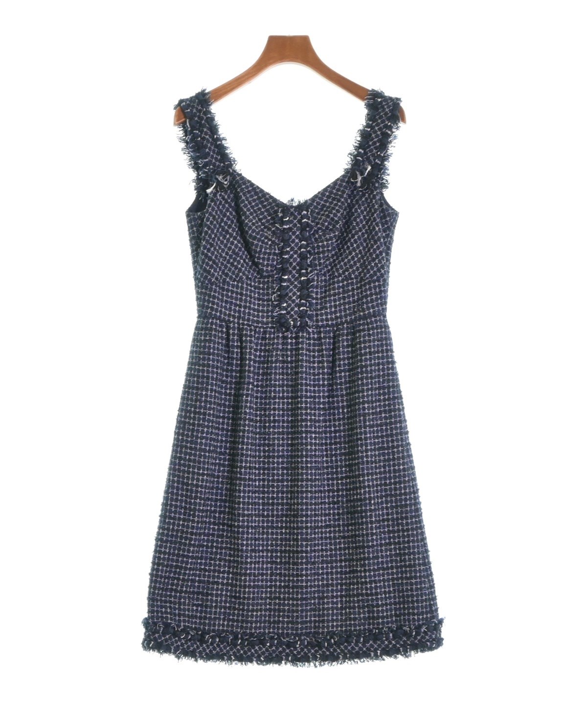 CHANEL（シャネル）ワンピース 紺 サイズ:36(XS位) レディース