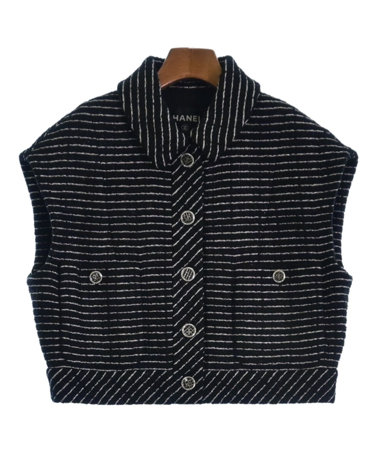 CHANEL シャネル ジャケット 黒 36(XS位) 4100124O0011 CHANEL（シャネル）その他 黒 サイズ:36(XS位) レディース