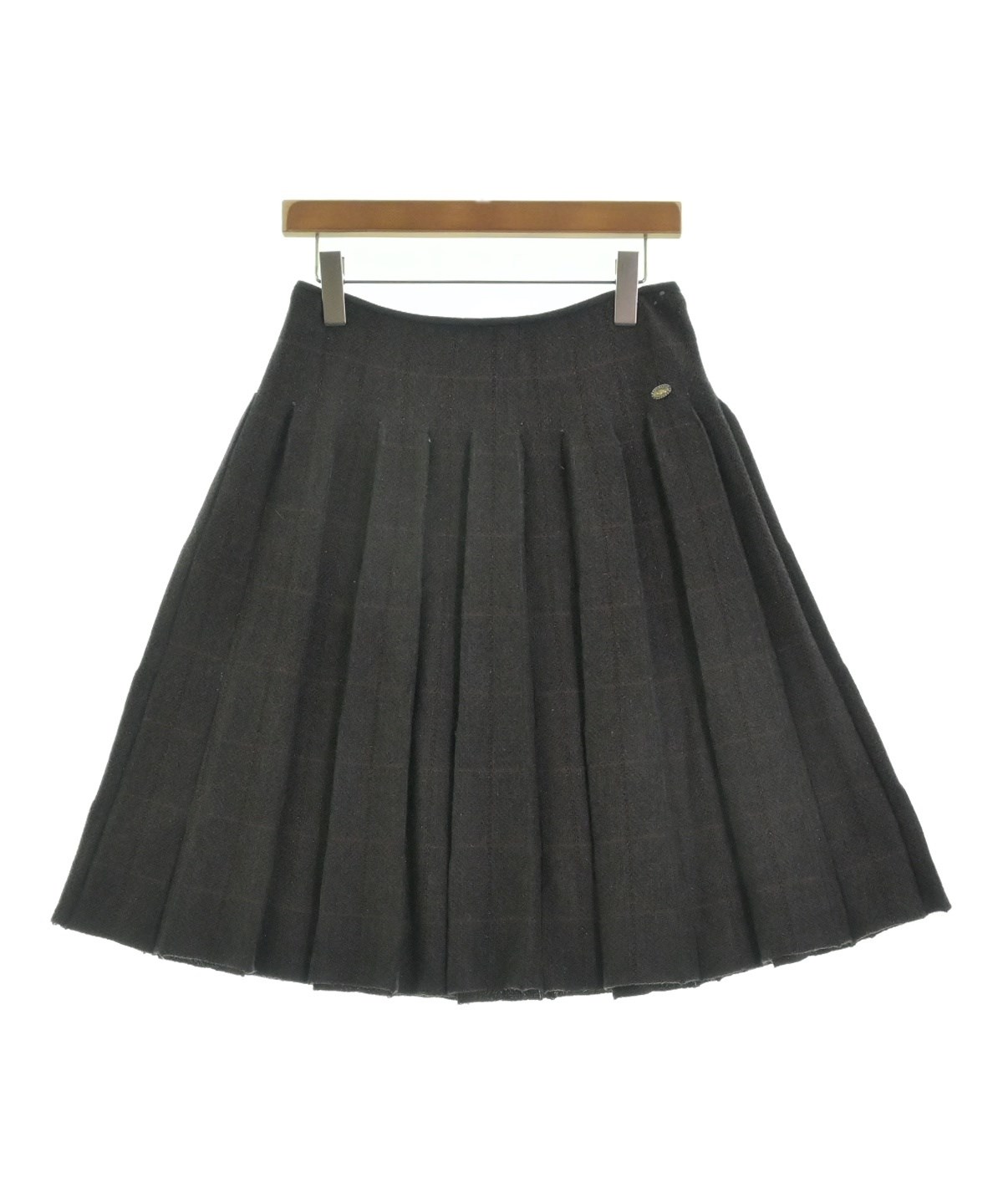 シャネルスカート￼ CHANEL（シャネル）ひざ丈スカート 茶 サイズ:42(M位