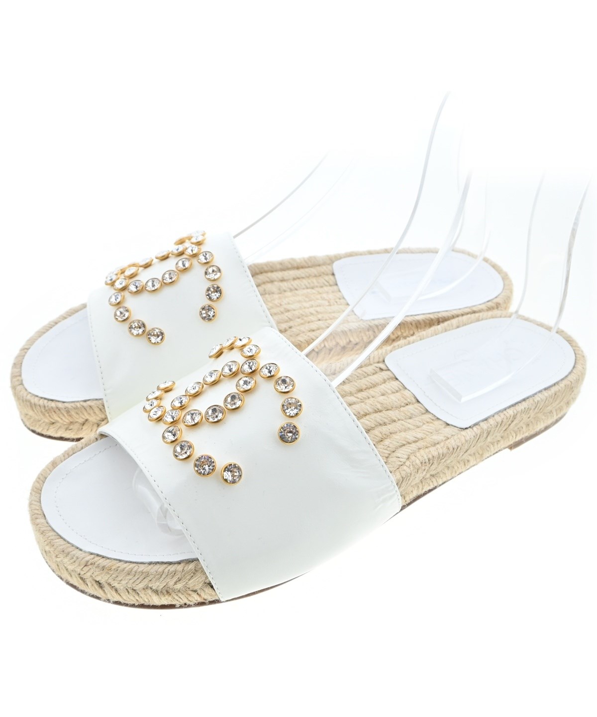 CHANEL（シャネル）サンダル 白 サイズ:EU38(24.5cm位) レディース