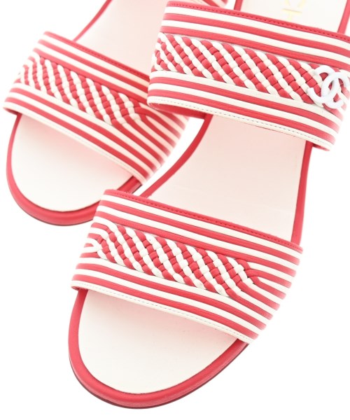 CHANEL（シャネル）サンダル 赤 サイズ:EU38(24.5cm位) レディース/2200635502025