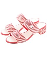 CHANEL（シャネル）サンダル 赤 サイズ:EU38(24.5cm位) レディース/2200635502025