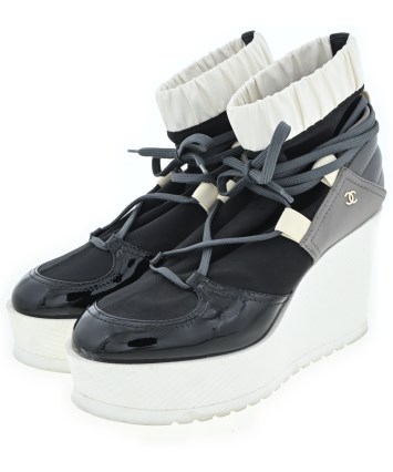 シャネル　CHANELブーツ CHANEL（シャネル）ブーツ 黒 サイズ:EU37 1/2(24cm位) レディース