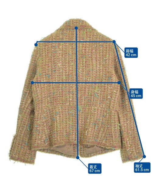CHANEL（シャネル）ジャケット 茶 サイズ:44(L位) レディース/2200635841025