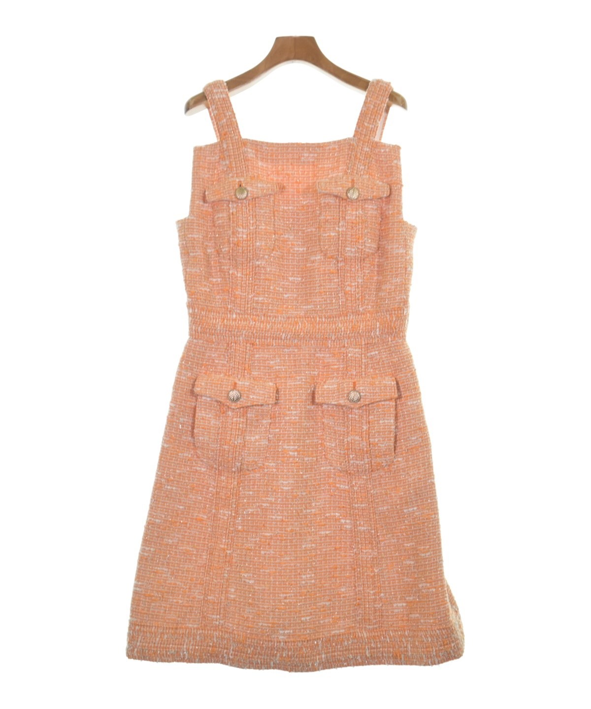 CHANEL（シャネル）ワンピース オレンジ サイズ:42(M位) レディース