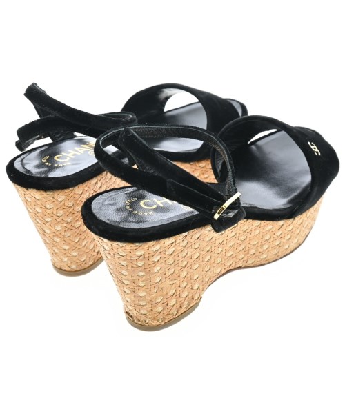 CHANEL（シャネル）サンダル 黒 サイズ:EU35 1/2(22cm位) レディース/2200612995062