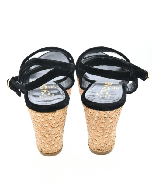 CHANEL（シャネル）サンダル 黒 サイズ:EU35 1/2(22cm位) レディース/2200612995062