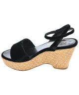 CHANEL（シャネル）サンダル 黒 サイズ:EU35 1/2(22cm位) レディース/2200612995062