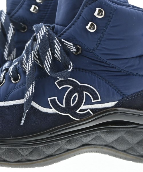 CHANEL（シャネル）スニーカー 紺 サイズ:EU38(24.5cm位) レディース/2200636311039