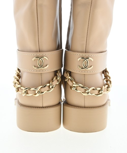 CHANEL（シャネル）ブーツ ベージュ サイズ:37(23.5cm位) レディース/2200635653192