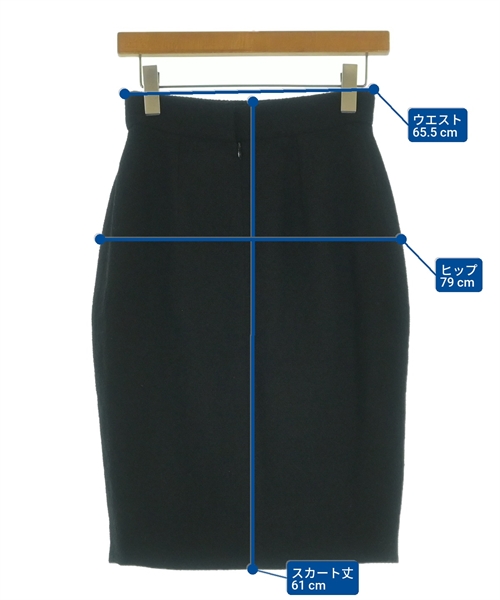 CHANEL（シャネル）ひざ丈スカート 黒 サイズ:36(XS位) レディース/2200637235181