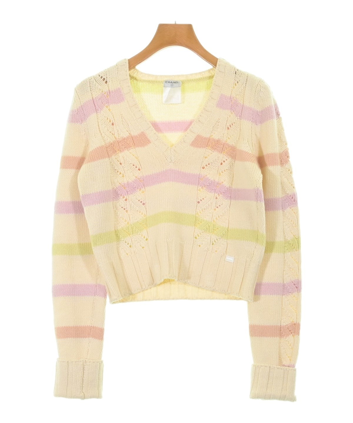 CHANEL イエローニットセーター サイズ36 CHANEL（シャネル）ニット・セーター 黄 サイズ:38(S位) レディース