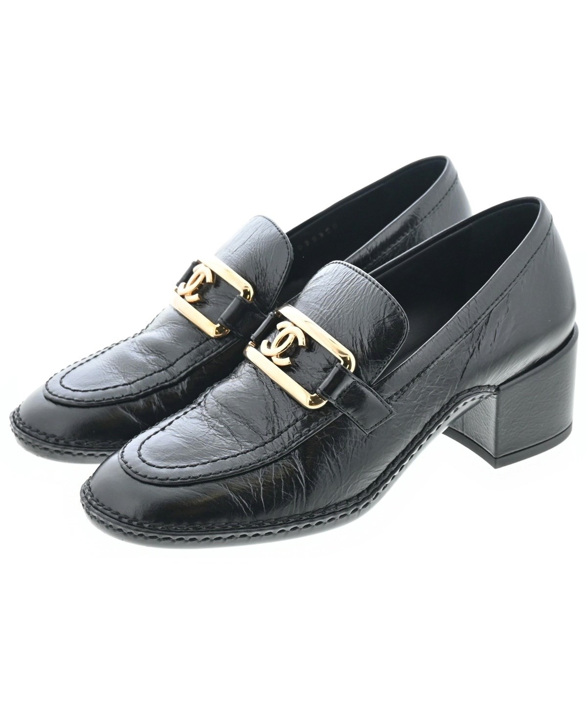 CHANEL（シャネル）ビジネス・ドレスシューズ 黒 サイズ:EU36(22.5cm位