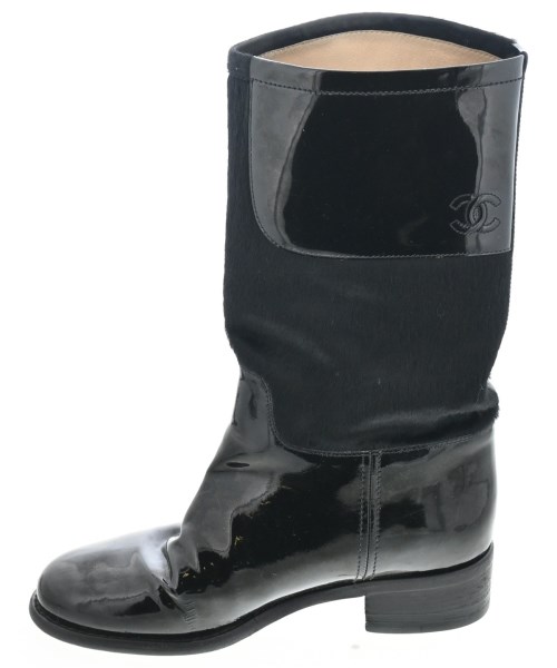 CHANEL（シャネル）ブーツ 黒 サイズ:EU39(25.5cm位) レディース/2200639377049