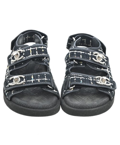CHANEL（シャネル）サンダル 黒 サイズ:EU36(22.5cm位) レディース/2200640696078