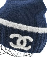 CHANEL（シャネル）ニットキャップ・ビーニー 紺 サイズ:- レディース/2200641700576