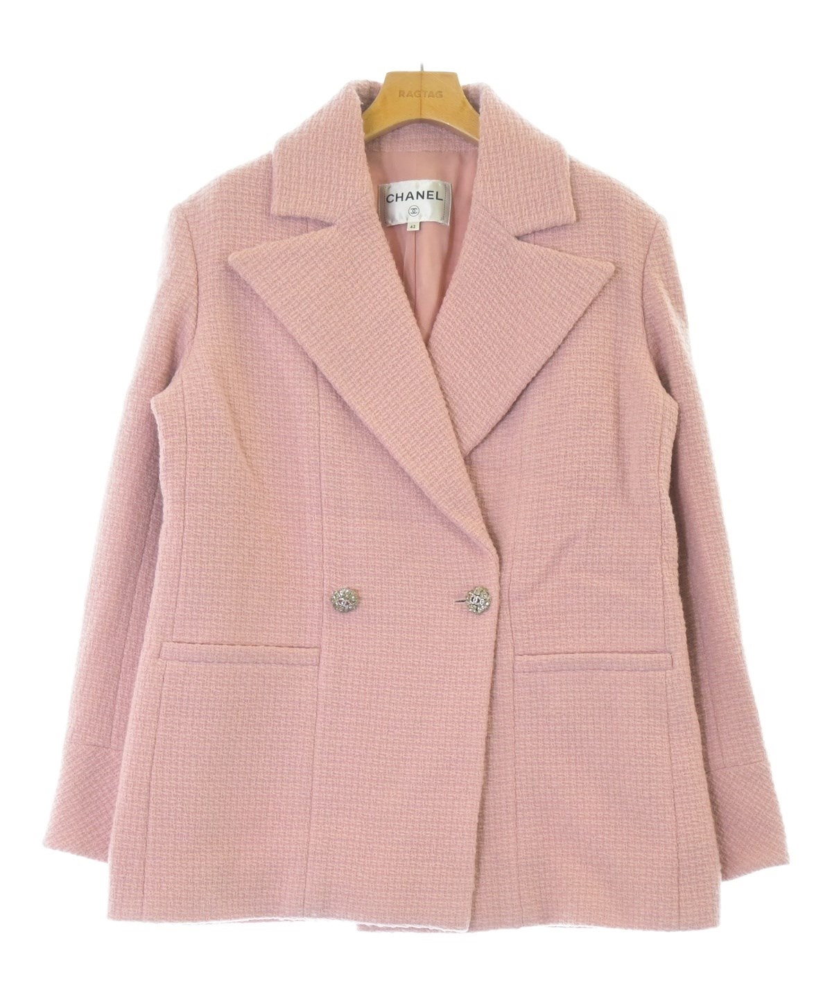 CHANEL（シャネル）テーラードジャケット ピンク サイズ:42(M位