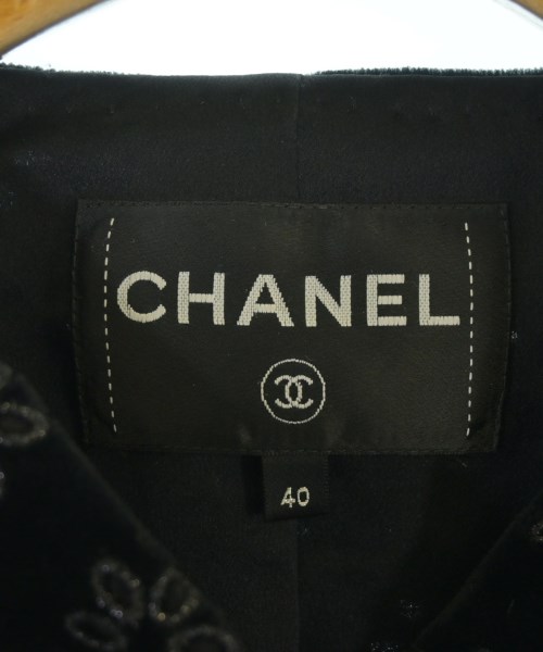 CHANEL（シャネル）ノーカラージャケット 黒 サイズ:40(M位) レディース/2200641825033