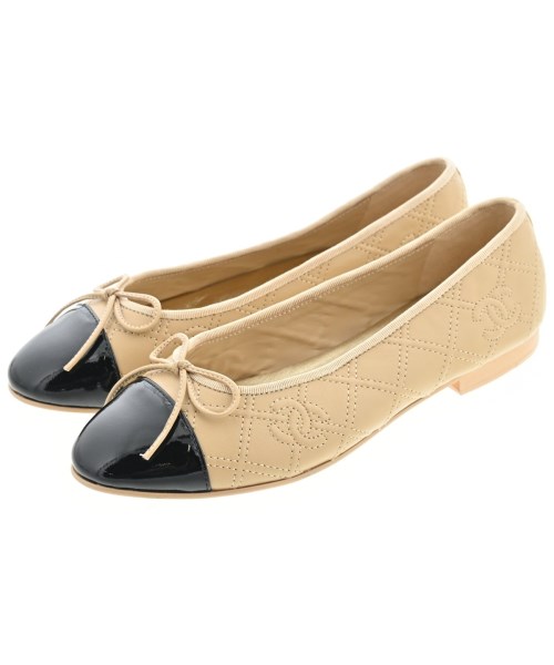 CHANEL(シャネル)バレエシューズ/オペラシューズ ベージュ サイズ:EU38(24.5cm位)/2200642846136