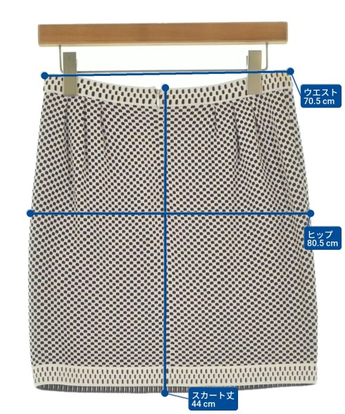 CHANEL（シャネル）ひざ丈スカート 白 サイズ:36(XS位) レディース/2200633543044