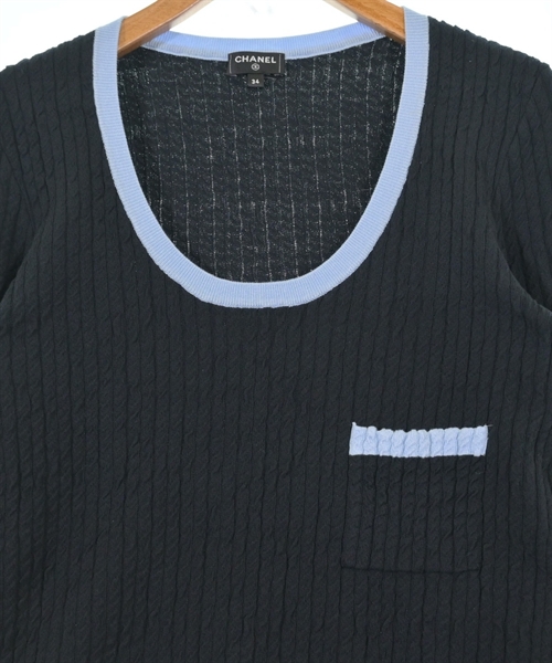 CHANEL（シャネル）ニット・セーター 青 サイズ:34(XXS位) レディース/2200595253012