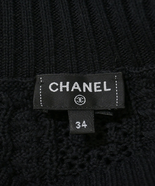 CHANEL（シャネル）ニット・セーター 黒 サイズ:34(XXS位) レディース/2200595253029