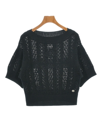 CHANEL（シャネル）ニット・セーター 黒 サイズ:34(XXS位) レディース