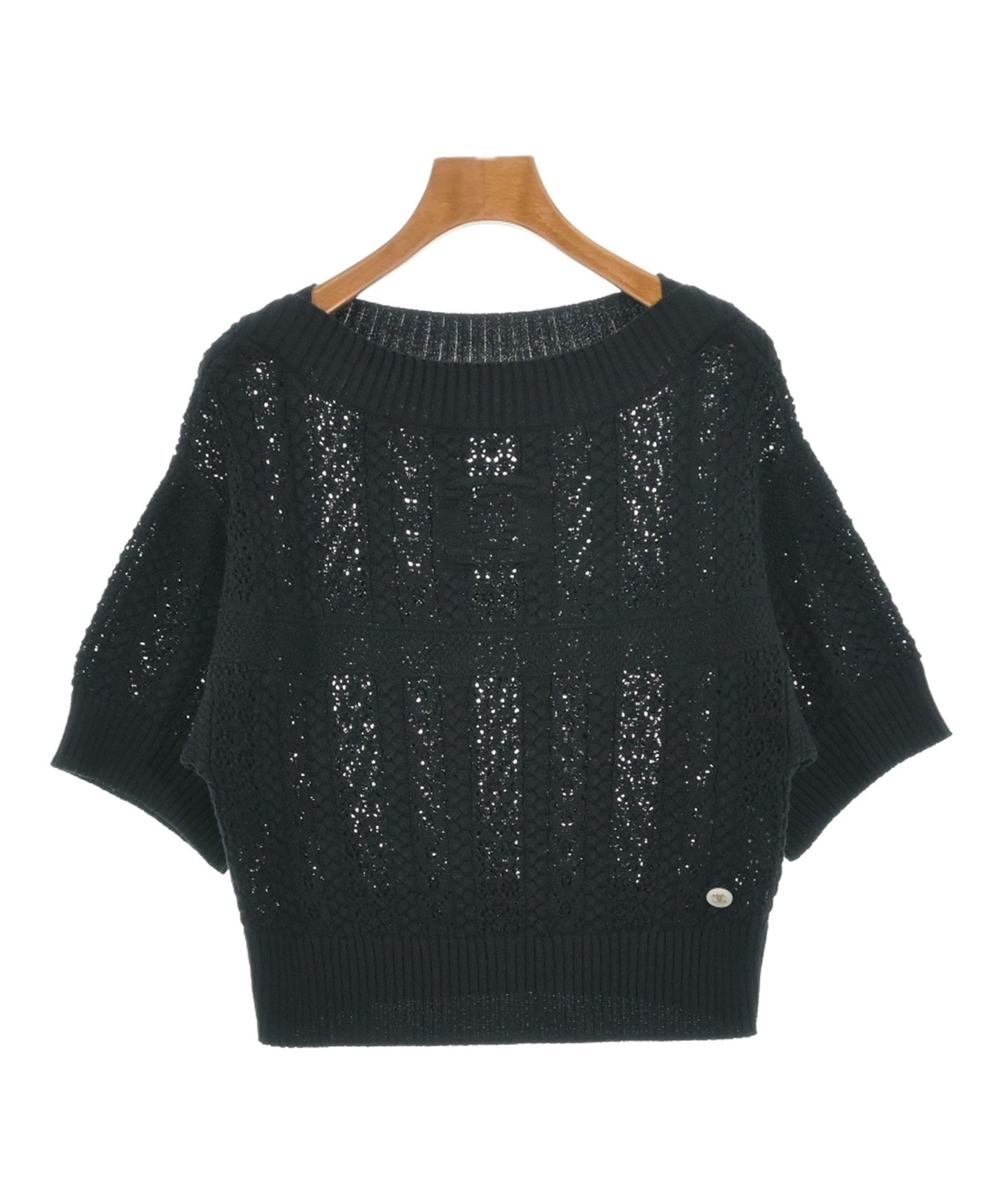 CHANEL（シャネル）ニット・セーター 黒 サイズ:34(XXS位) レディース