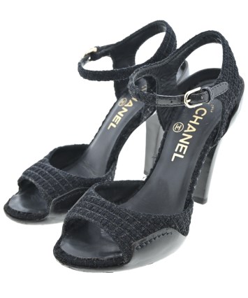 CHANEL 新品未使用 サンダル 35.5サイズ CHANEL(シャネル)サンダル 黒 サイズ:EU36(22.5cm位