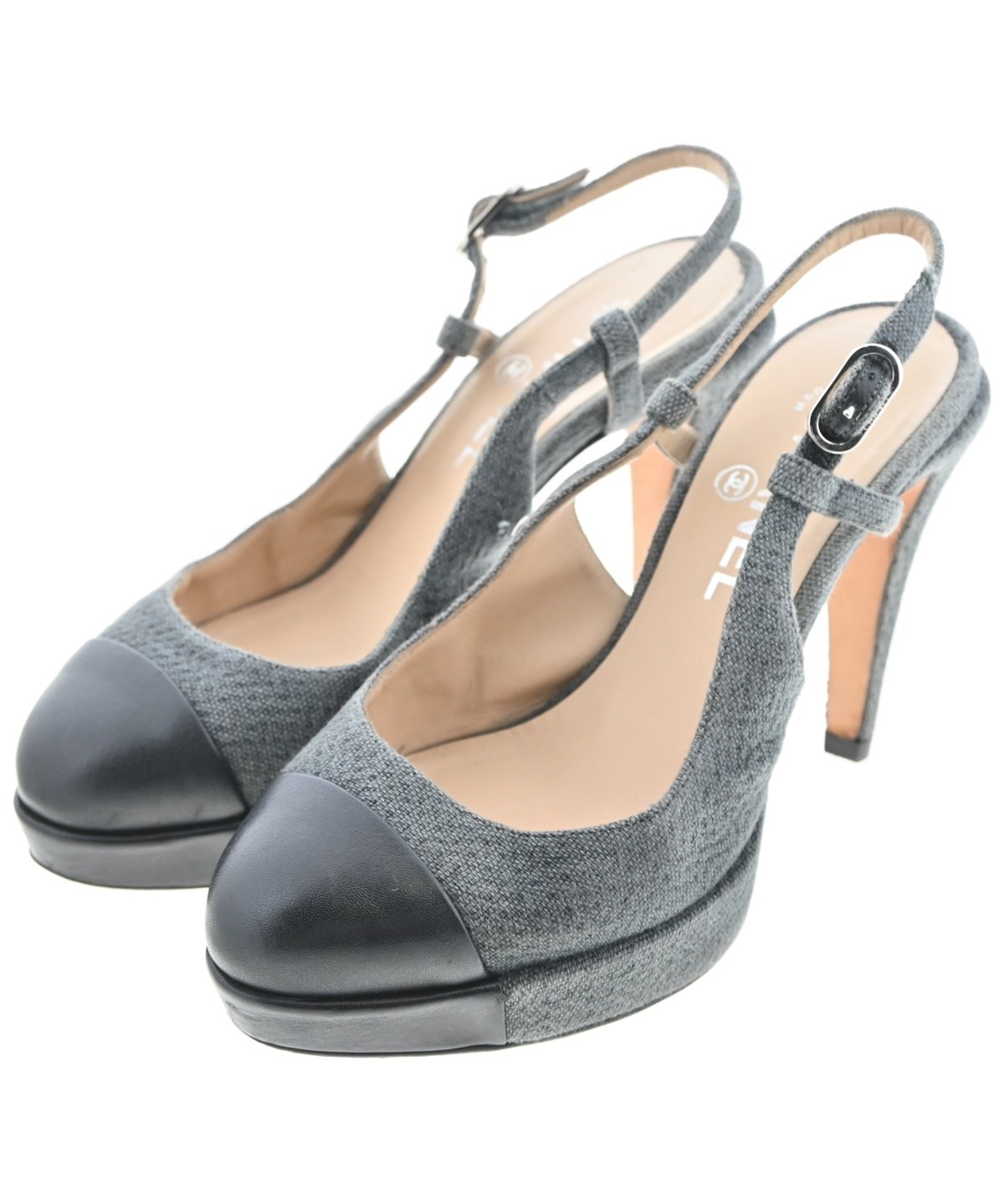 CHANEL（シャネル）パンプス グレー サイズ:EU36 1/2(23cm位