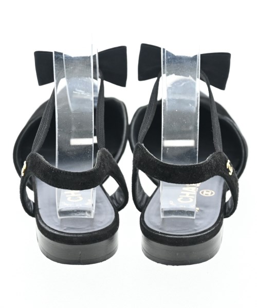 CHANEL（シャネル）サンダル 黒 サイズ:EU37 1/2(24cm位) レディース/2200620929172