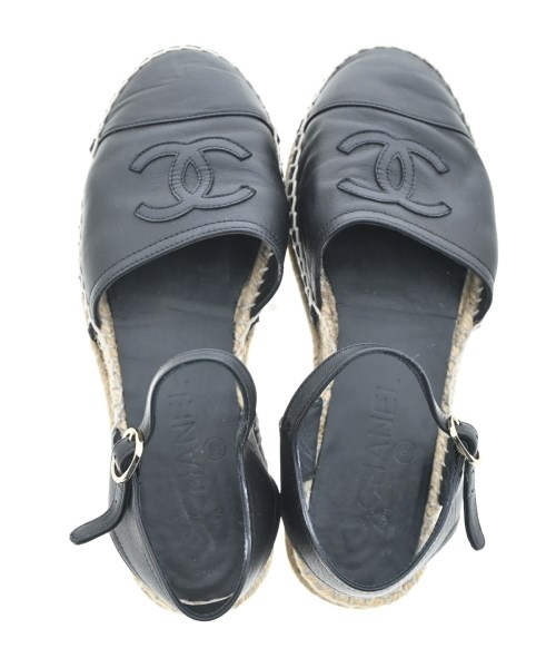 CHANEL（シャネル）エスパドリーユ 黒 サイズ:EU35(21.5cm位) レディース/2200622759012